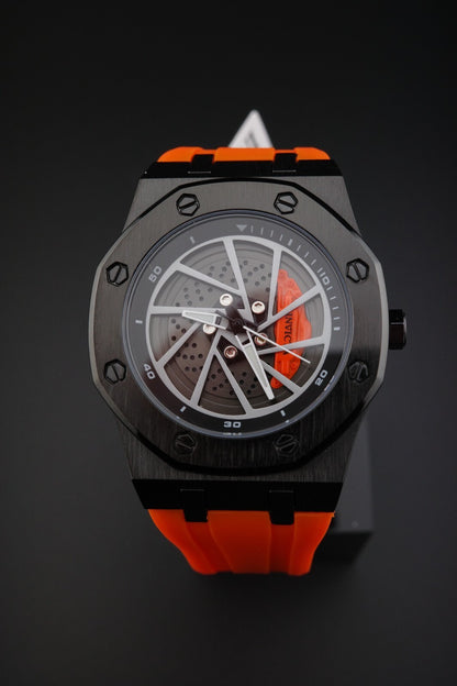 Invicta Speedway Rim 69490 Men’s Watch 42mm Black Orange - Brand New & Boxed