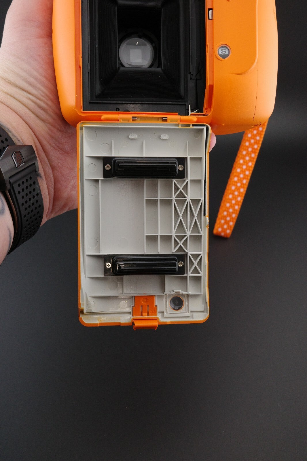 RARE Fujifilm Instax Mini 9 Orange Instant Film Camera - Tested & Fully Working