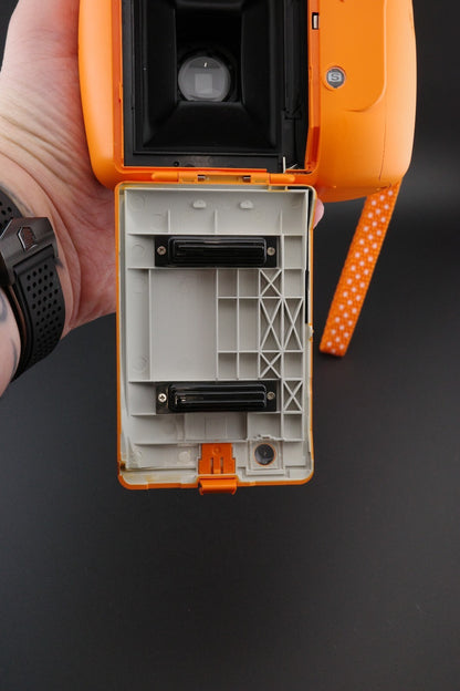 RARE Fujifilm Instax Mini 9 Orange Instant Film Camera - Tested & Fully Working