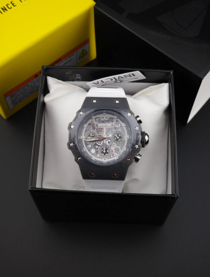 Invicta Racing Valyron 69618 Unisex Watch 41mm White / Grey - Brand New & Boxed