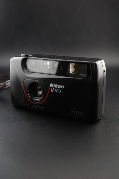 Nikon AF200 Vintage 1990's 35mm Point and Shoot Film Camera - Tested & Working