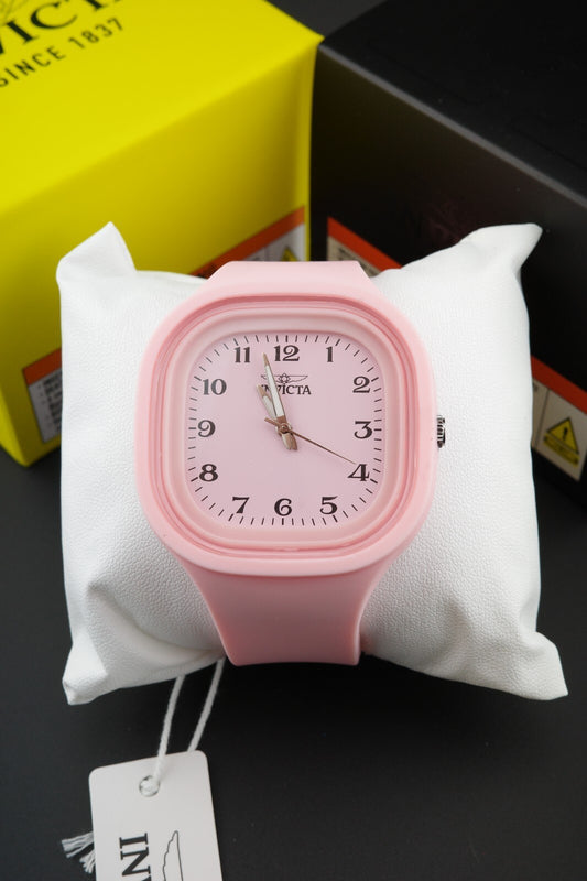 Brand New & Boxed Invicta Celestial Lady 70385 Pink Dial & Pink Silicone Strap 45.3mm Quartz Watch