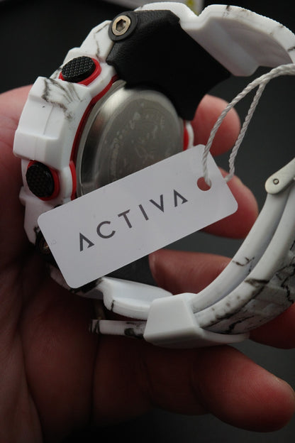 Brand New & Boxed - Activa X Invicta ACW8008-003 Men's Digital Watch 49mm White Camouflage