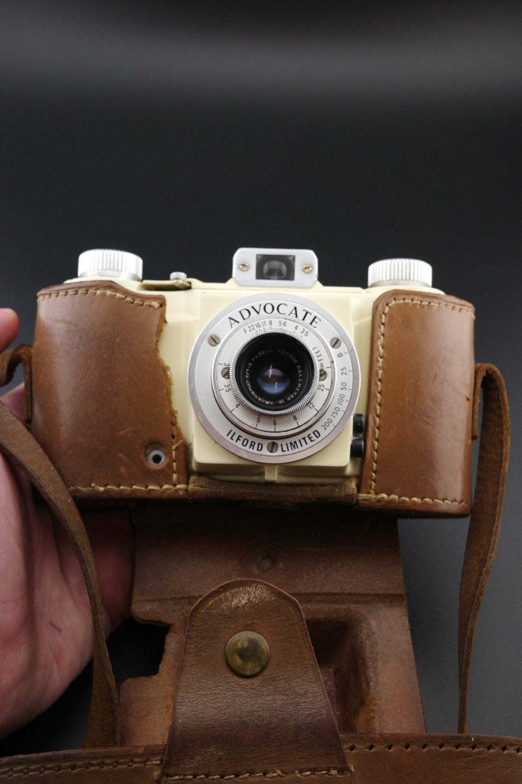 Ilford Advocate II Film Camera - White Enamel Die-Cast Aluminium -Read Details