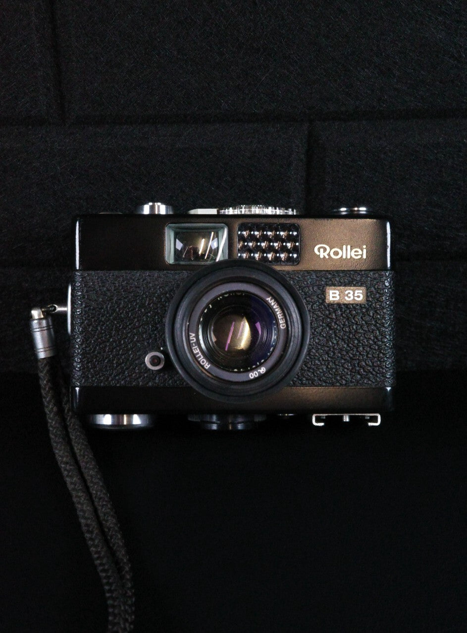 Rollei 35 B 35mm Compact Camera Carl Zeiss Lens + Case - Film Tested & Working