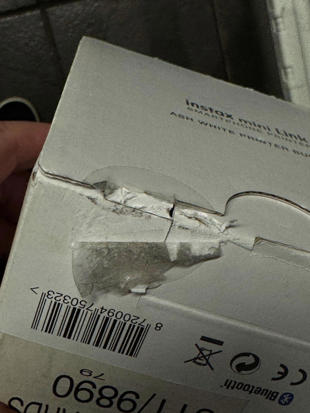 Instax Mini Link White Smartphone Printer - Boxed & Film & Case - Fully Working