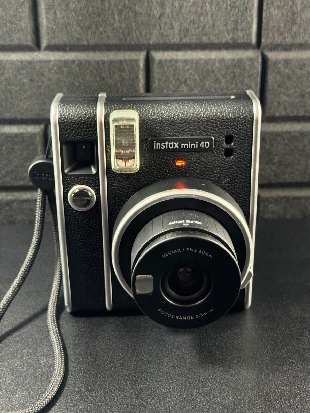 Fujifilm Instax Mini 40 Instant Camera + Case, Film & Batteries (Tested Working)