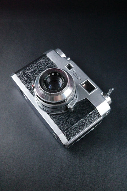 Taron 35 Vintage 1950's Camera + Case - Winds & Fires - Faulty Jammed Focusing Lever