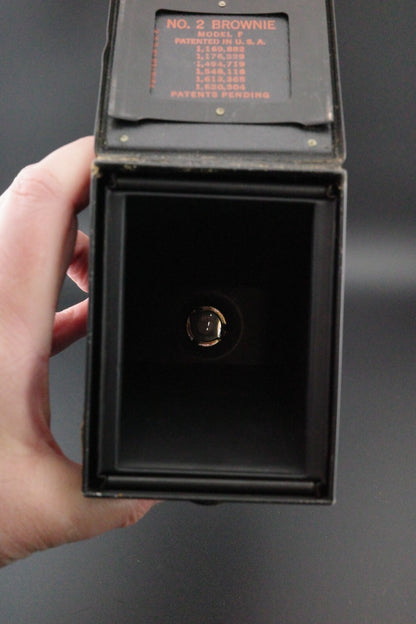Kodak No.2 Brownie Model F 120 Film Box Camera - Tested & Working Vintage 1930's