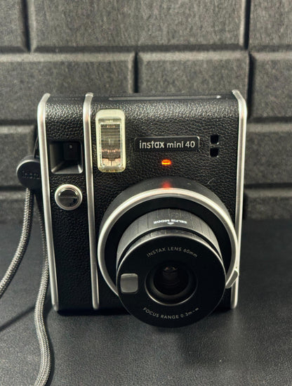 Fujifilm Instax Mini 40 Instant Camera + Case, Film & Batteries (Tested Working)