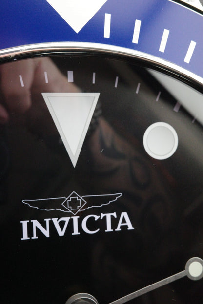 Invcta Pro Diver Wall Clock 70045 - Blue / Black - Brand New & Boxed