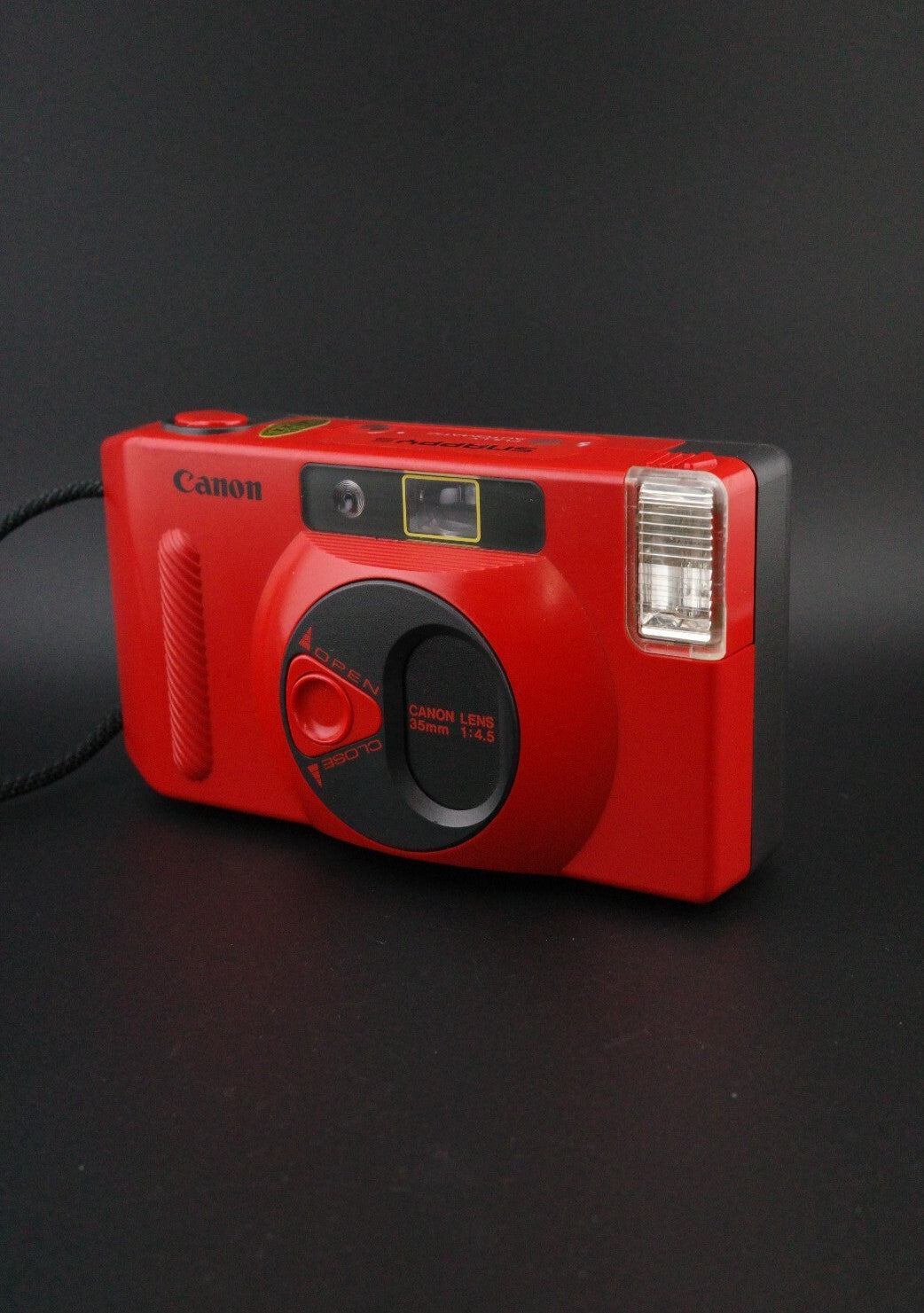 Canon Snappy S Red 35mm Point & Shoot Compact Film Camera Film Tested & Working