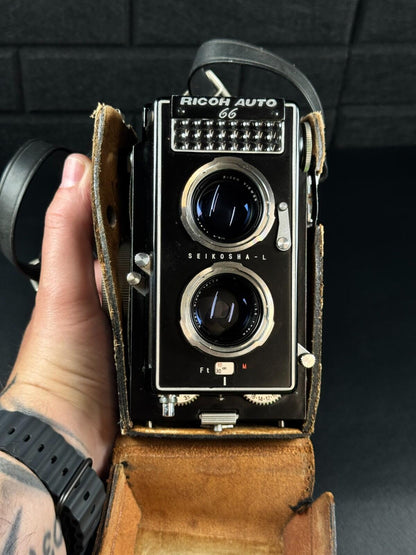 Ricoh Auto 66 TLR 120 Film Camera & Case - Fully Working - Stunning Condition