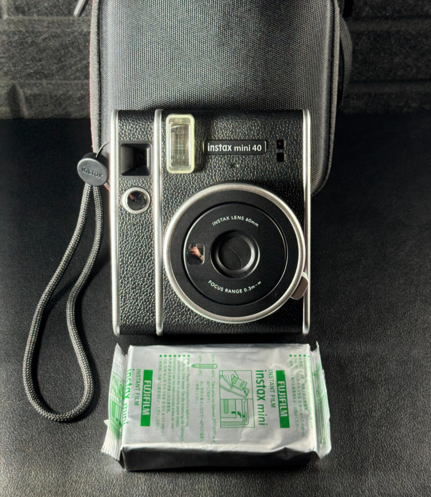 Fujifilm Instax Mini 40 Instant Camera + Case, Film & Batteries (Tested Working)