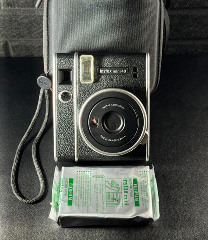 Fujifilm Instax Mini 40 Instant Camera + Case, Film & Batteries (Tested Working)