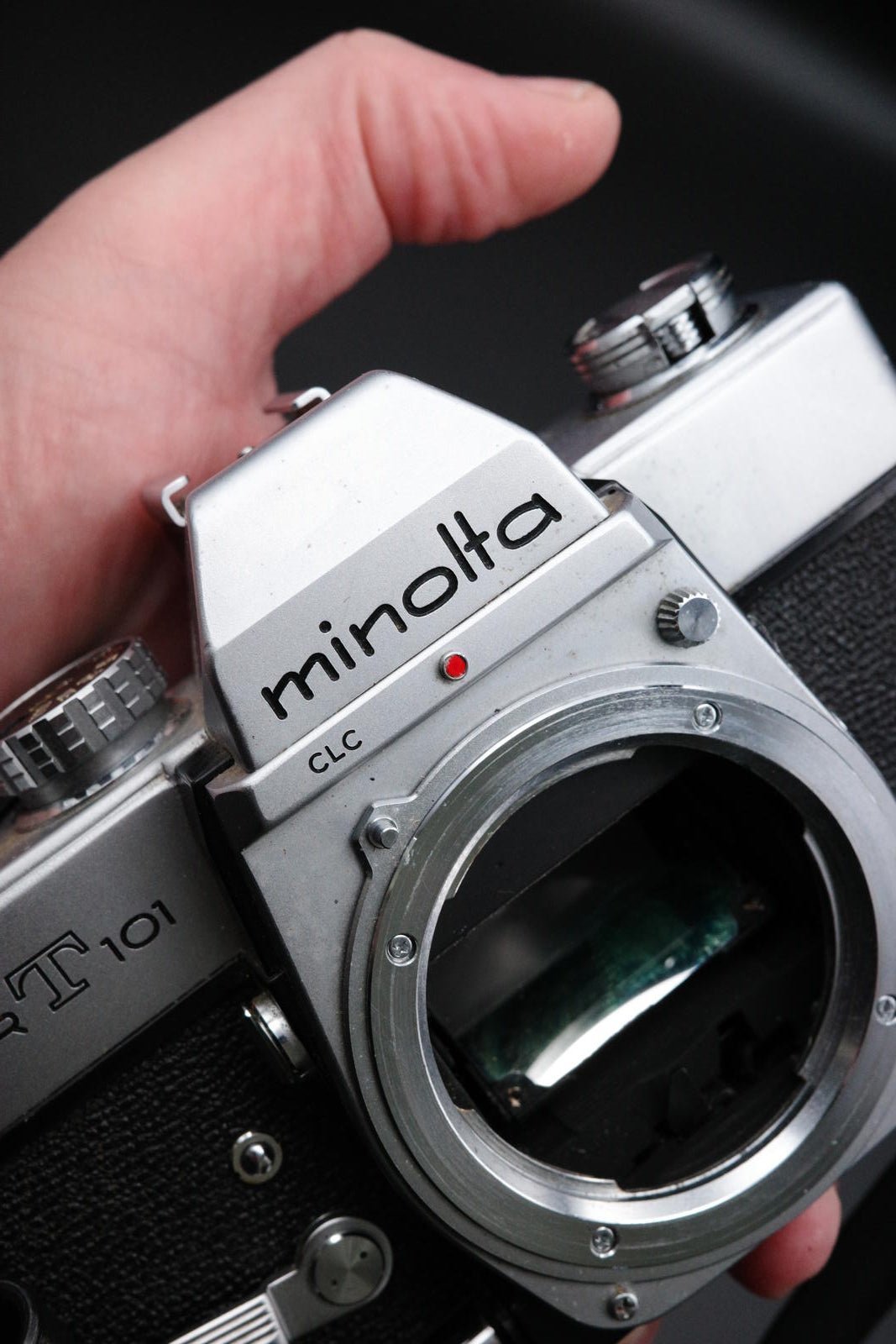 Minolta SRT101 35mm MF Film SLR Camera Body Only - Spares or Repair