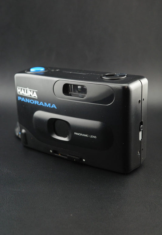 Halina Panorama 35mm Film Point and Shoot Camera Black Tested