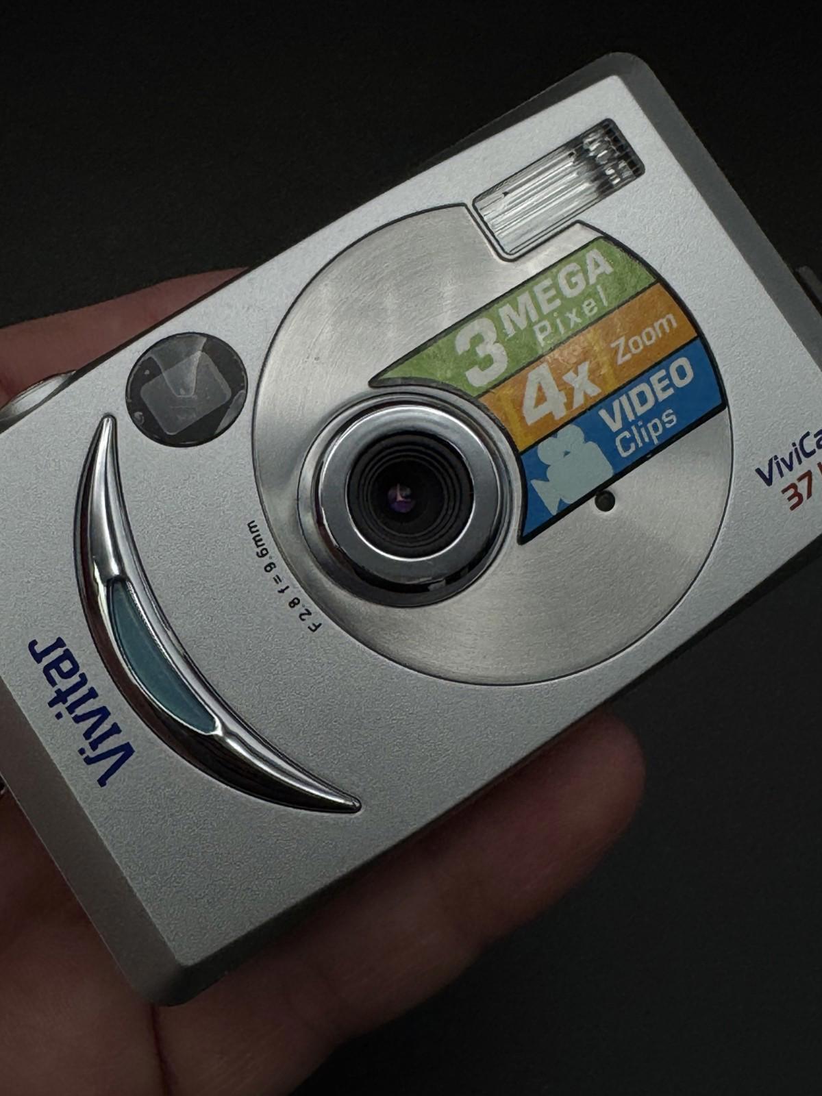 Fully Working & Boxed Vivitar Vivicam 3713 3MP Compact Digital Camera + SD Card