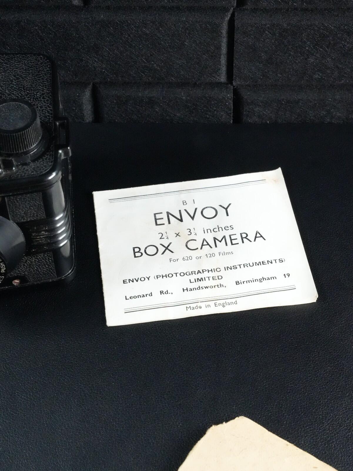 Ensign Envoy Vintage 1950's Box Camera & Original Box - Faulty, Display | Repair