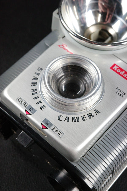 Kodak Brownie Starmite 1960's 127 Film Camera + Case & Instructions - Working