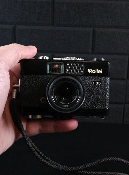 Rollei 35 B 35mm Compact Camera Carl Zeiss Lens + Case - Film Tested & Working