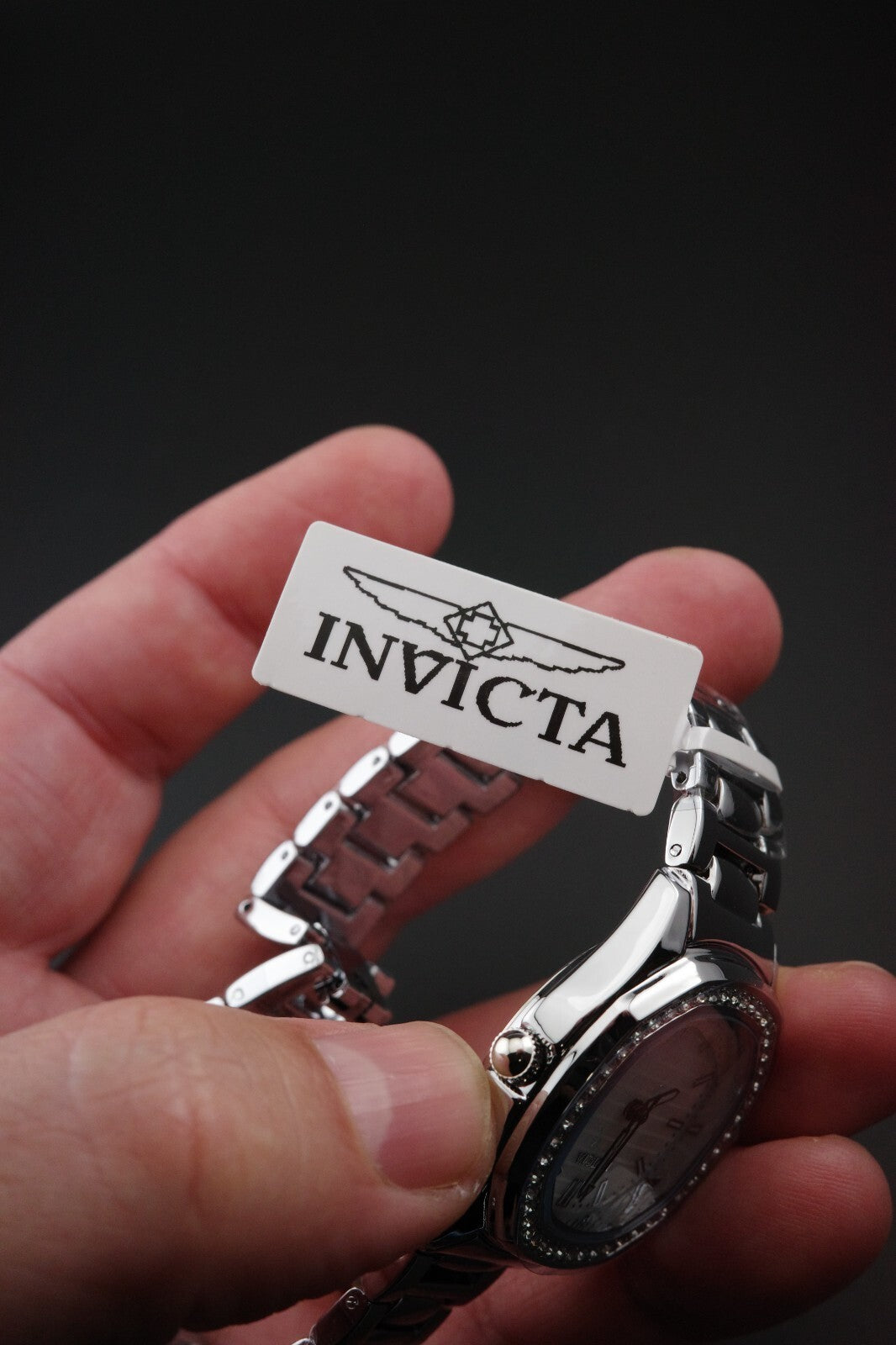 New Boxed Invicta Wildflower 001-GA-L-500 Ladies 32mm Silver Tone Bracelet Watch
