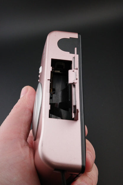 Pink VF201 Focus Free Point and Shoot 35mm Film Camera - Tested & Working