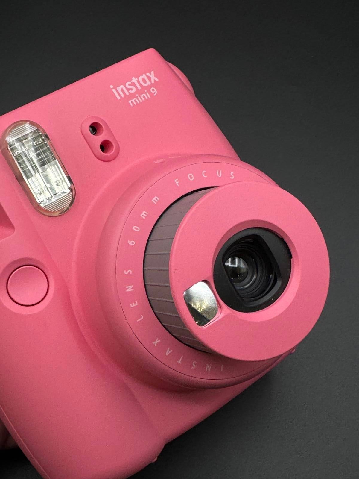 Fujifilm Instax Mini 9 Flamingo Pink Instant Camera + Film & Case - Working