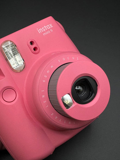Fujifilm Instax Mini 9 Flamingo Pink Instant Camera + Film & Case - Working
