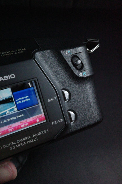 Casio BestShot QV-3500EX Vintage Y2K 3.3MP 12X Zoom Digital Camera - Near Mint