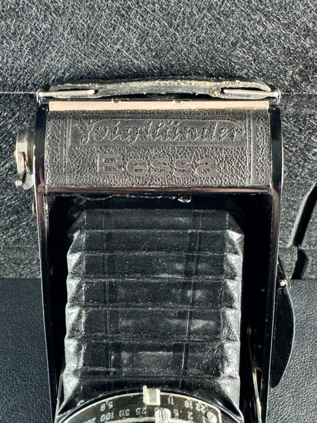 Voigtländer Bessa Vintage 1930's Folding Bellows Camera & Case - Not Working