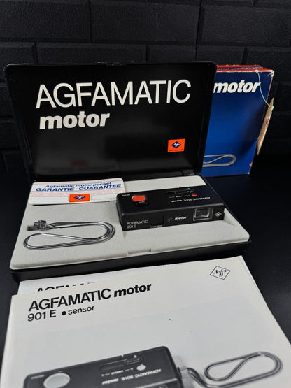 Agfamatic Motor 901E Vintage 1970's 110 Film Camera - Boxed, Tested & Working