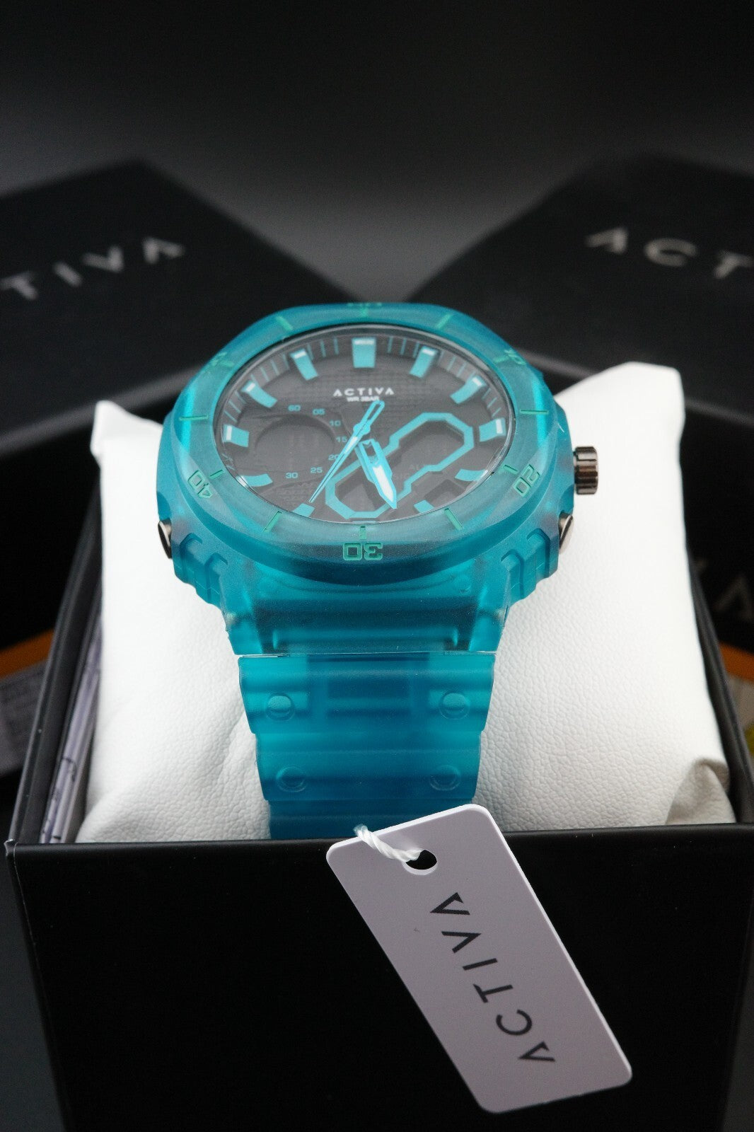 Activa Exon X Invicta ACW8120-004 Men’s Digital Watch 48mm Teal Blue New & Boxed