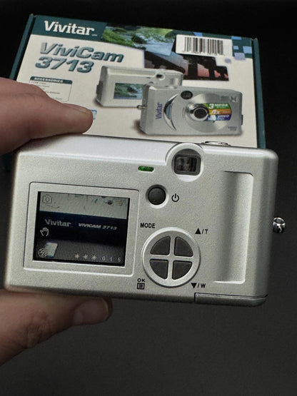 Fully Working & Boxed Vivitar Vivicam 3713 3MP Compact Digital Camera + SD Card
