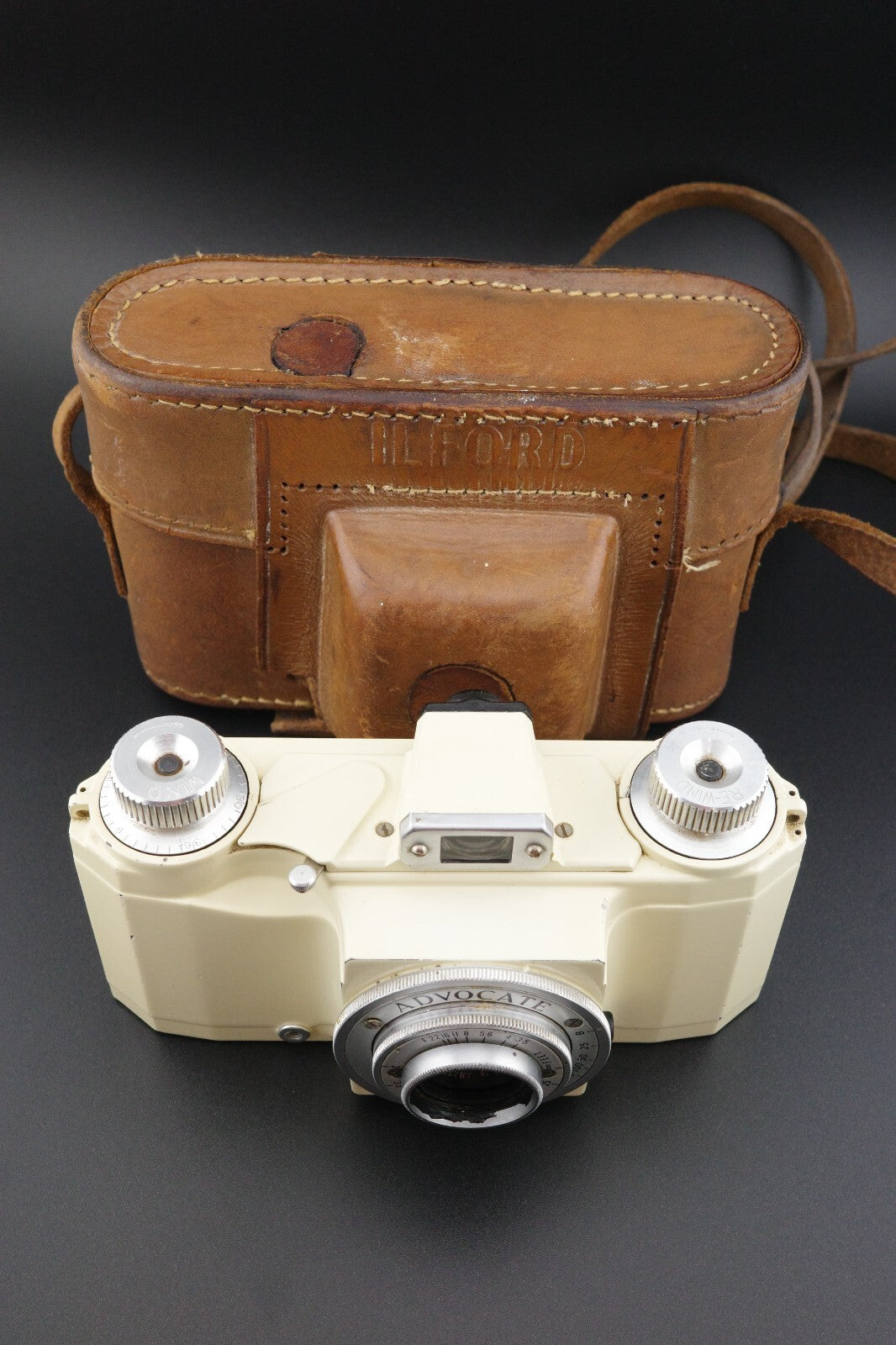 Ilford Advocate II Film Camera - White Enamel Die-Cast Aluminium -Read Details