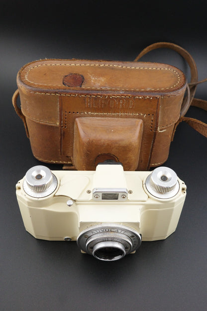 Ilford Advocate II Film Camera - White Enamel Die-Cast Aluminium -Read Details