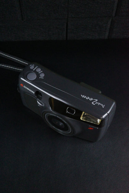 Chinon Pocket Zoom Vintage 1990's 35mm Film Camera - Film Tested & Working