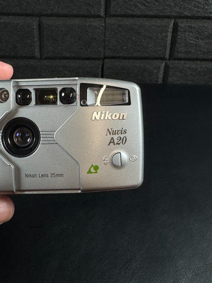 Vintage Nikon Nuvis A20 APS Film Point & ShootCamera 1997 Tested & Working