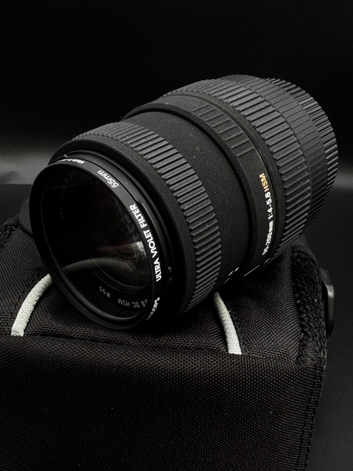 Sigma DC 55-200mm Telephoto Lens F/4.0-5.6 Nikon HSM - Near Mint Working (C307)