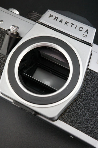 Praktica LB2 35mm SLR + Meyer Domiplan 50mm f2.8 M42 Film Film Tested & Working