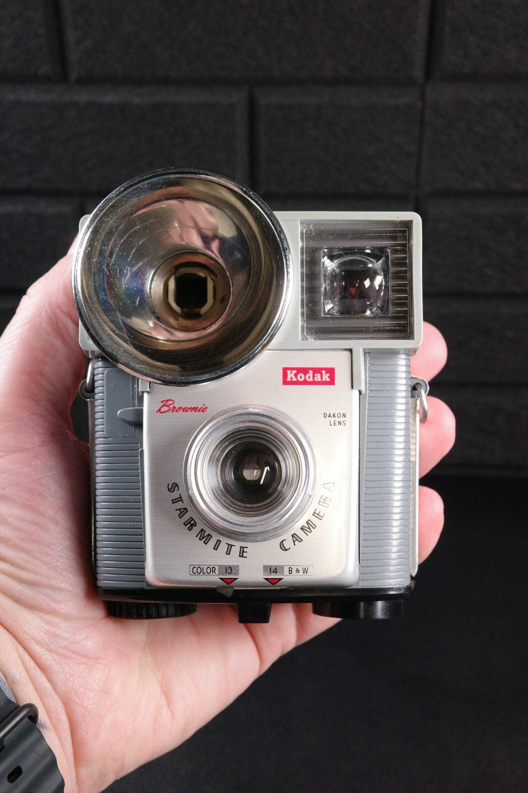 Kodak Brownie Starmite 1960's 127 Film Camera + Case & Instructions - Working