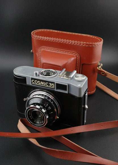 Cosmic 35 Vintage 35mm Film Camera + Original Case Faulty Spares Repair Display