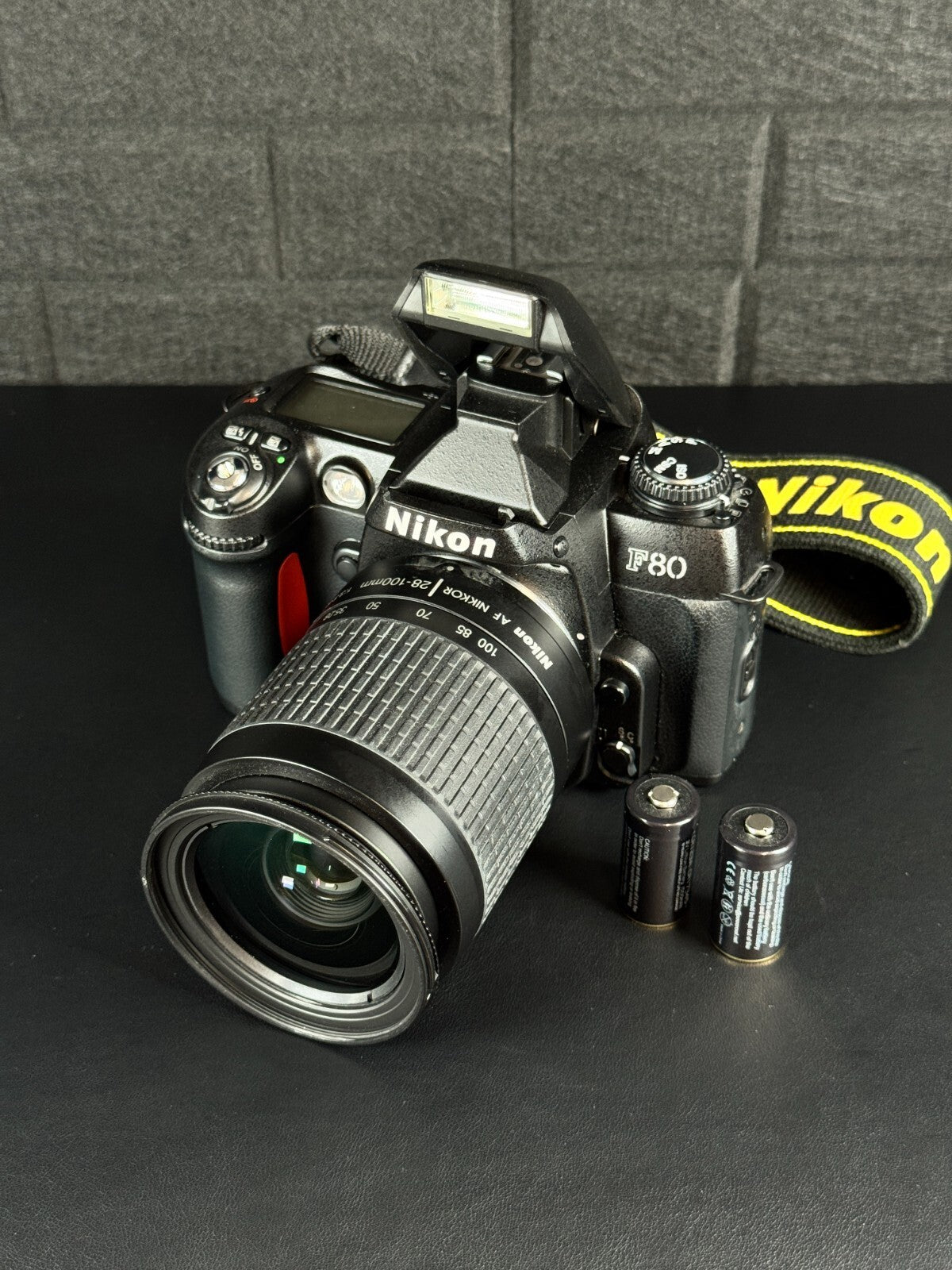 Nikon F80 35mm SLR Film Camera + Nikkor 28-100mm Lens - Film Tested & Working