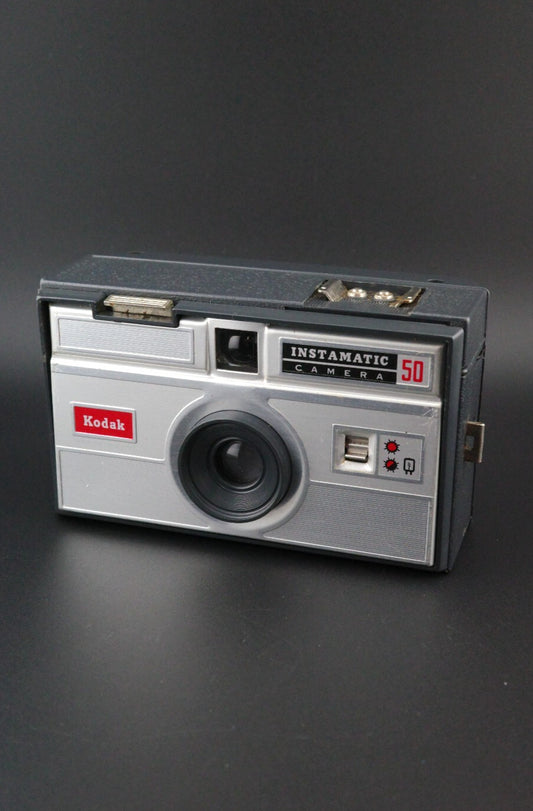 Vintage 1960s Kodak Instamatic 50 126 Film Camera & Case - Tested & Working