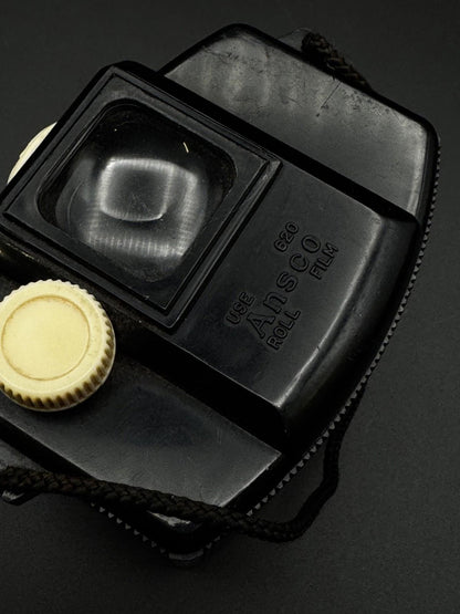 Vintage Ansco Panda Box Camera 620 Film 1939 - 1950 - Tested & Working