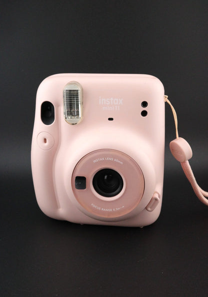 Fujifilm Instax Mini 11 Blush Pink Instant Film Camera - Film Tested & Working