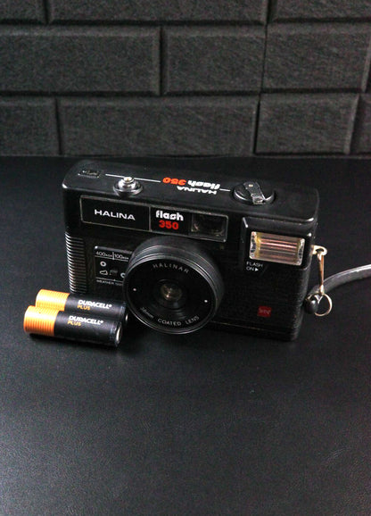 Halina Flash 350 Vintage 1990's 35mm Film Camera - Film Tested & Working