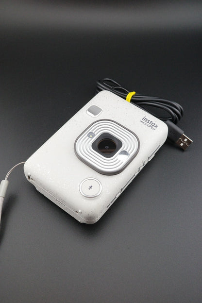 Fujifilm Mini LiPlay Hybrid Digital Instant Camera Misty White Tested & Working