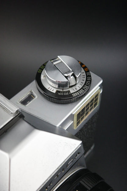 Praktica LB2 Vintage 35mm SLR + Helios 44M-4 58mm f2 M42 Film Tested & Working