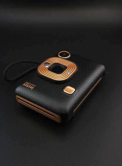 Fujifilm Instax Mini LiPlay Hybrid Instant Camera – Black & Rose Gold + Film